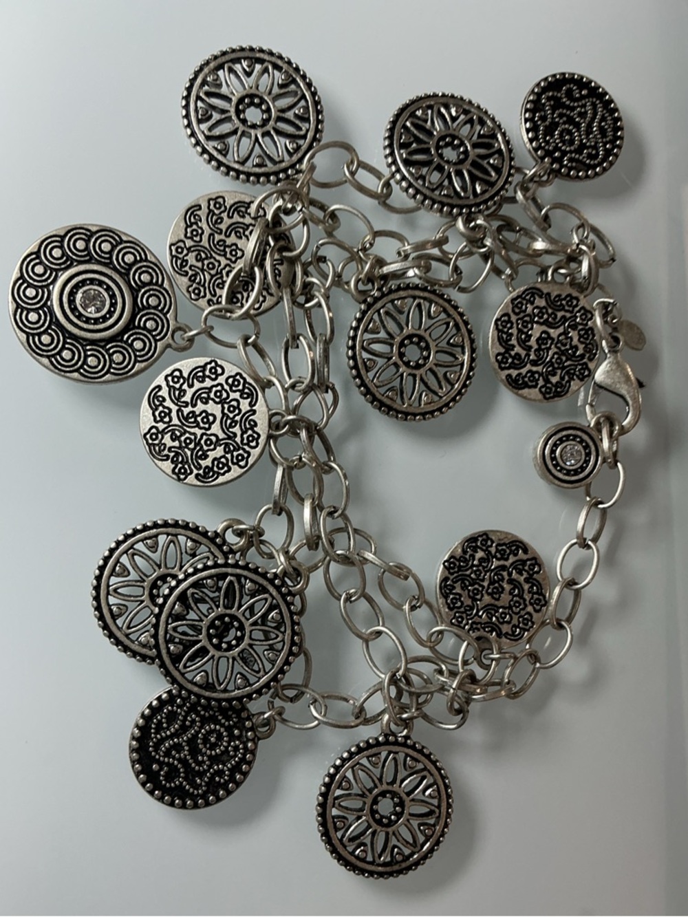 Premier Designs Silver-Tone Charm Bracelet